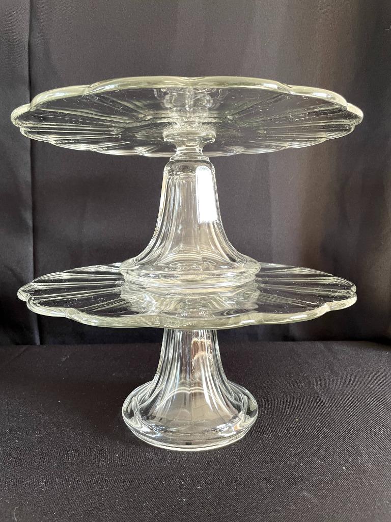 Luxval – Côtes plates – paar taartschotels groot hoog, Ophalen of Verzenden