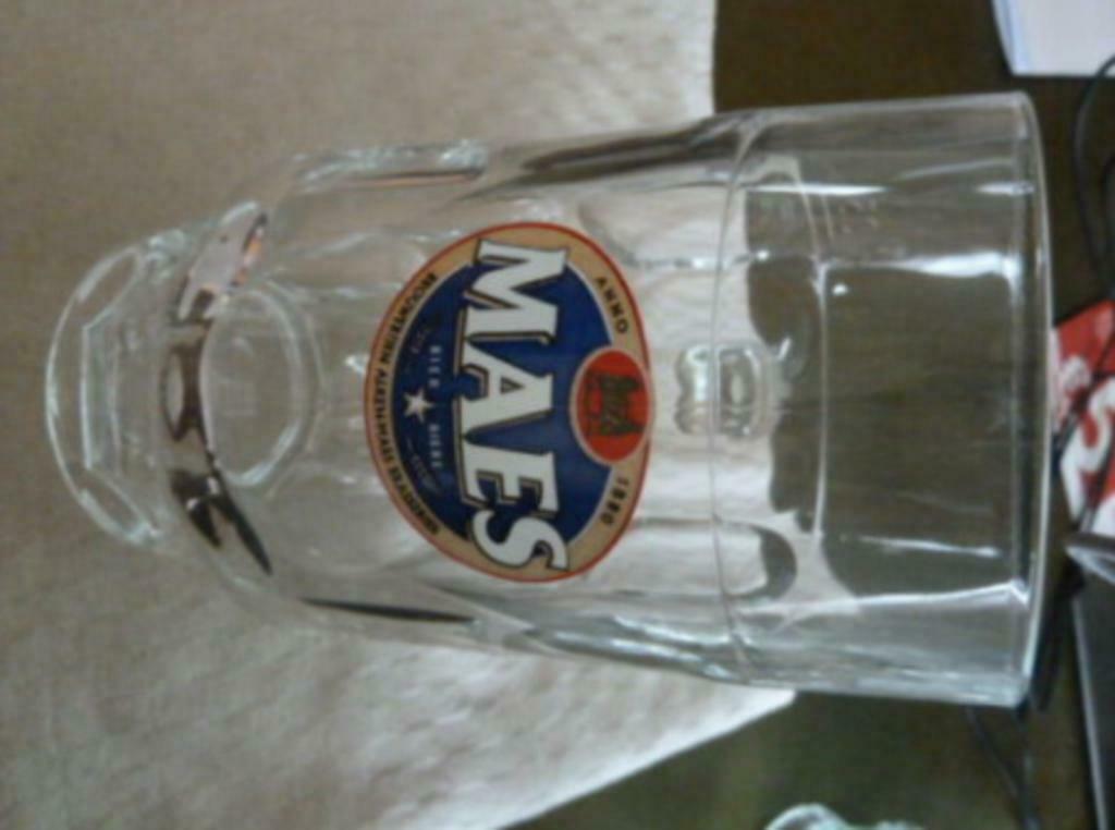 #K bier glas / pul MAES bier 0,5L Brouwerijen Alken - Maes, Verzamelen, Ophalen of Verzenden, Nieuw, Bierglas