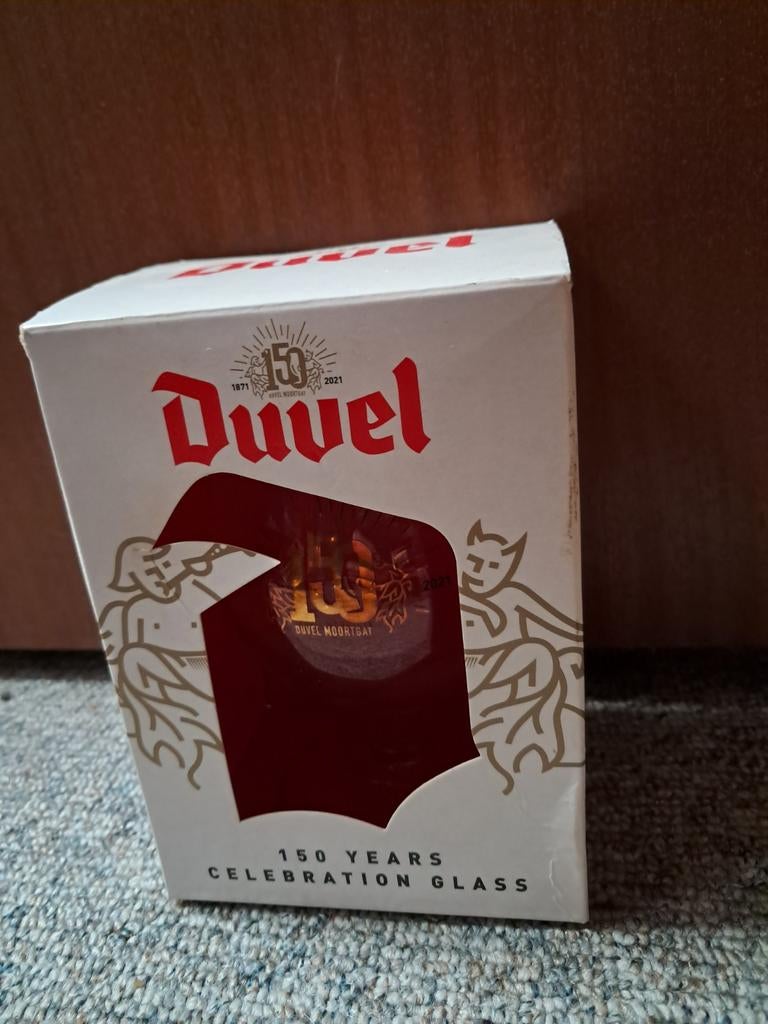 Duvel glas met doos, Enlèvement, Duvel