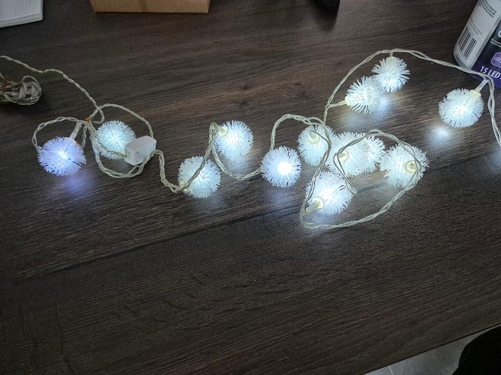 Guirlande lumineuse de Noël de 1,4 m en forme de boule neige, Divers, Enlèvement, Utilisé