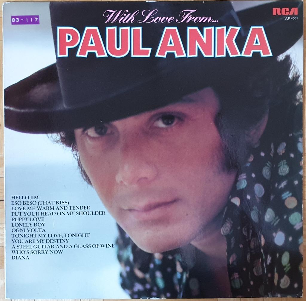 LP Paul Anka - With Love From, Ophalen of Verzenden, Gebruikt, 12 inch