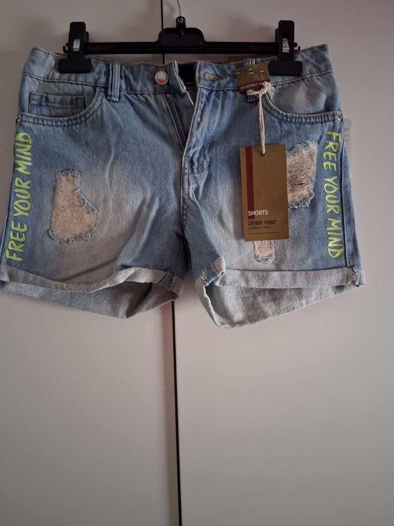 Denim short, Kinderen en Baby's, Ophalen of Verzenden, Nieuw, Meisje