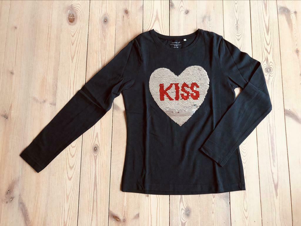 Longsleeve, reversible pailetten, maat 134-140, Name It, Kinderen en Baby's, Kinderkleding | Maat 134, Meisje, Name it, Ophalen of Verzenden