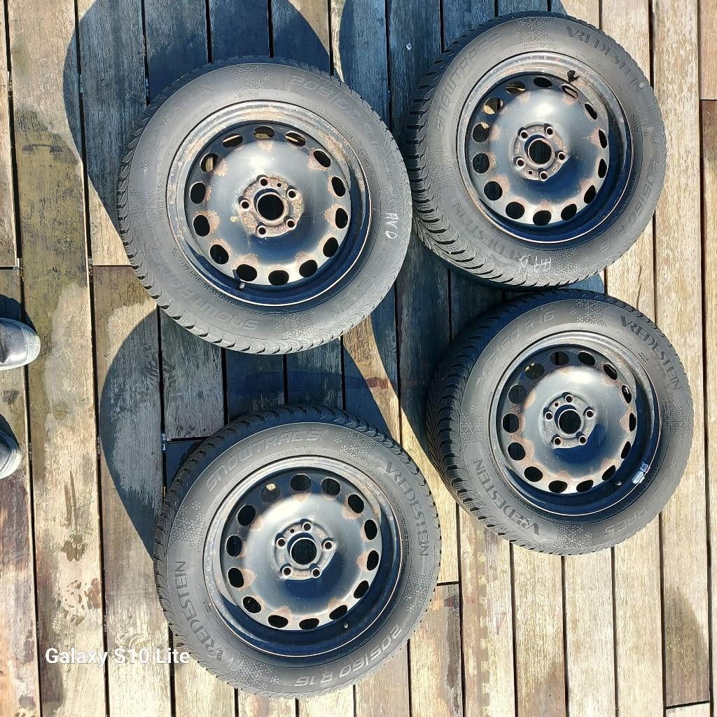 Roues complètes hiver 205/60 R16 – 5x112 – Audi VW Mercedes, Pneus hiver, 16 pouces, Véhicule de tourisme, 205 mm