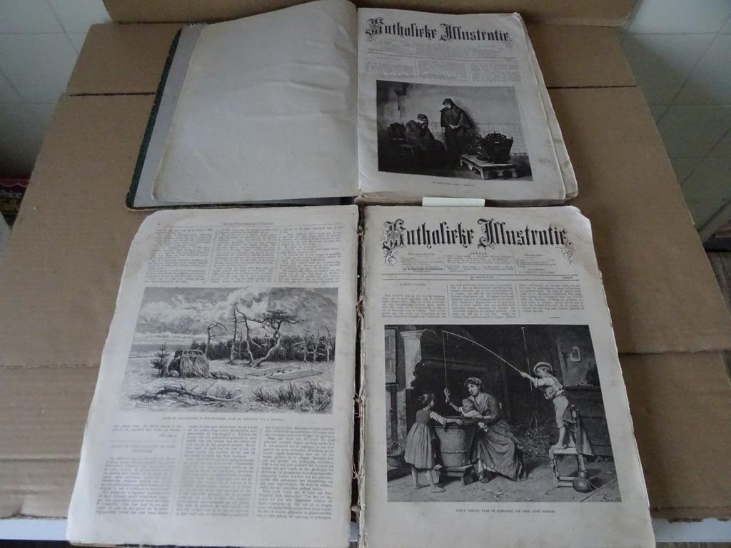 Katholieke Illustratie 1880-1881 en 1889-1890 Jaargang 14+23, Boeken, Gelezen, Christendom | Katholiek, Ophalen of Verzenden, Katholieke Illustratie