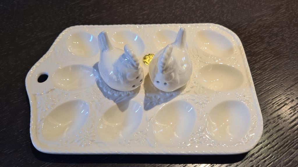 Kip zout en peper mimosa eiergerecht, Ophalen, Nieuw, Porselein