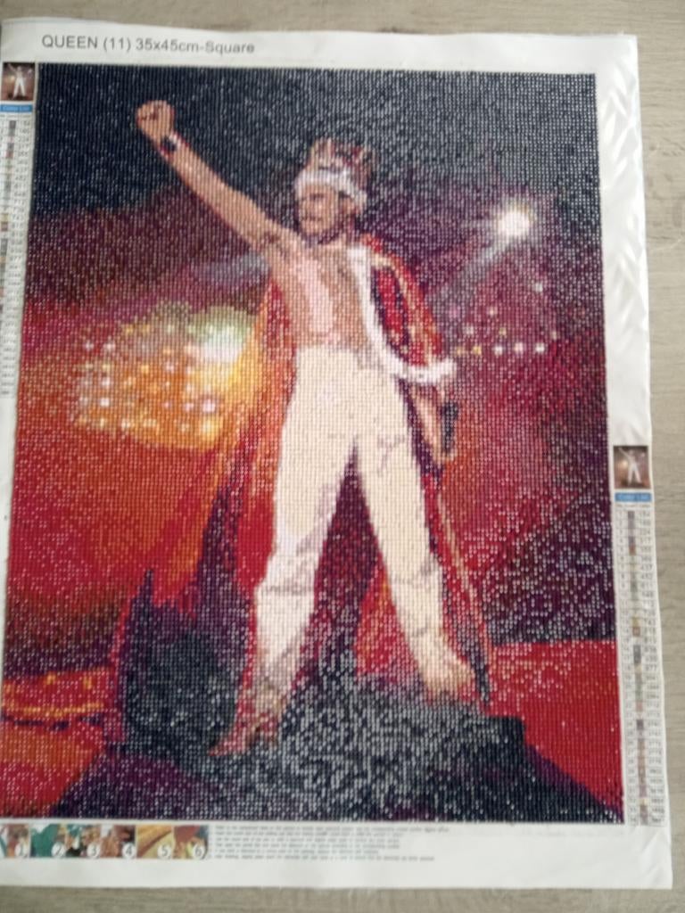 Diamond painting Freddie Mercury, Ophalen of Verzenden, Zo goed als nieuw