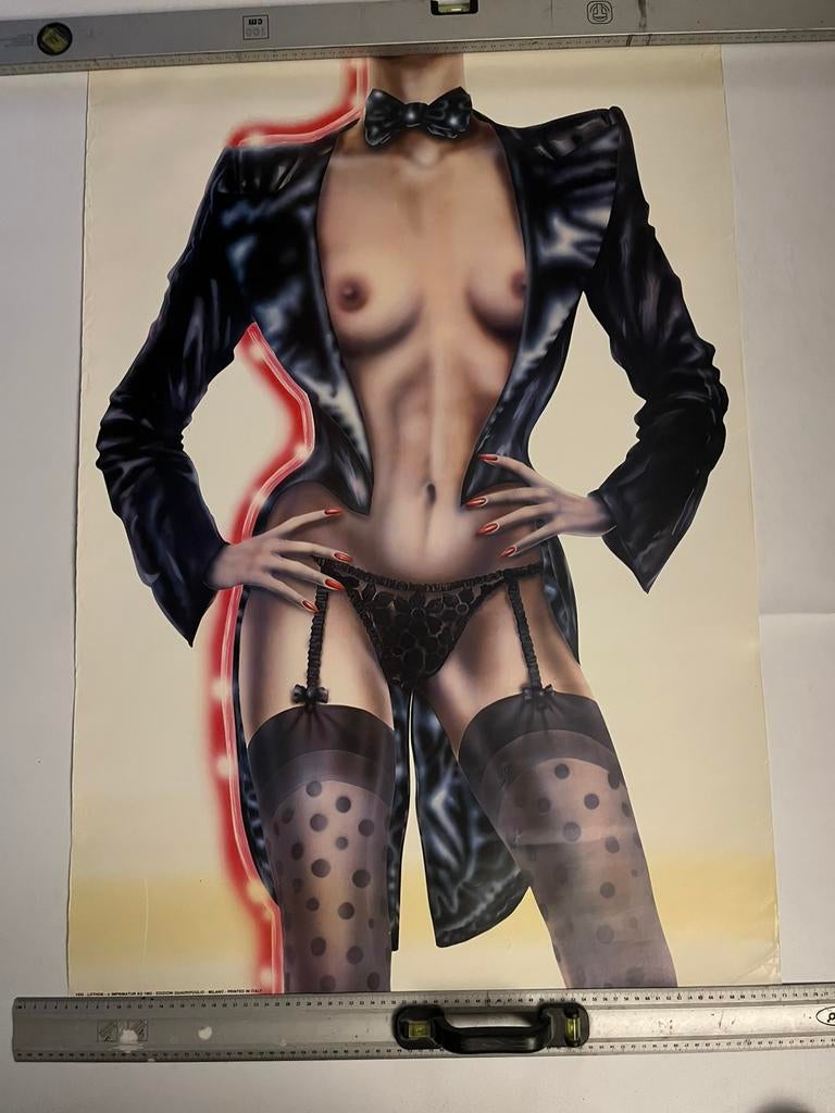 AFFICHE ANCIENNE ORIGINALE 1983 ÉDITION QUADRIFOGLIO-MILANO, Enlèvement, Neuf