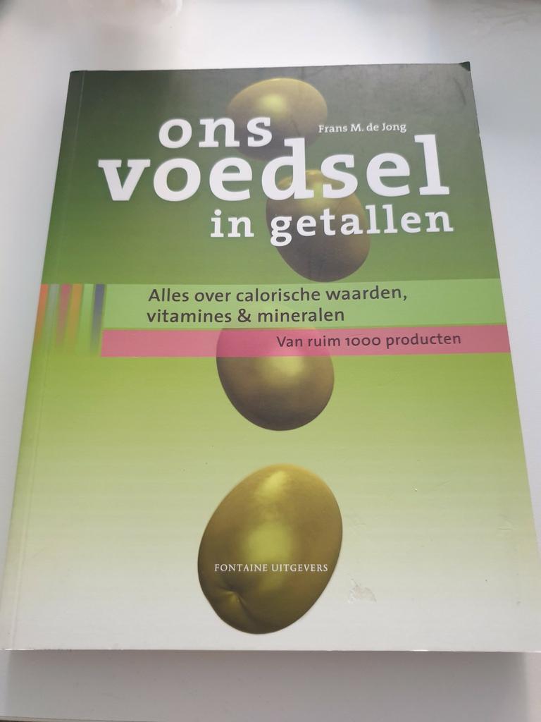 F.M. de Jong - Ons voedsel in getallen, Boeken, Ophalen of Verzenden, Zo goed als nieuw, F.M. de Jong