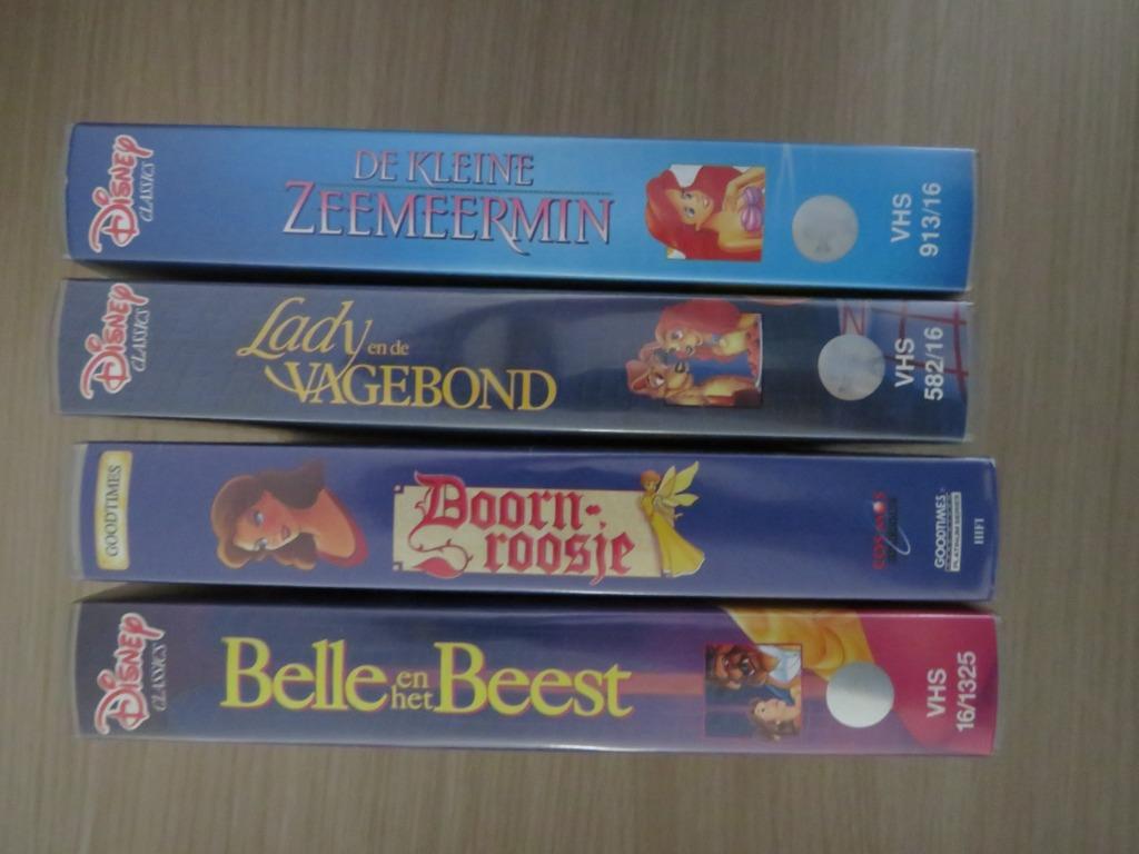 vhs sprookjes video's, Cd's en Dvd's, Gebruikt, Tekenfilm, Alle leeftijden, Ophalen of Verzenden