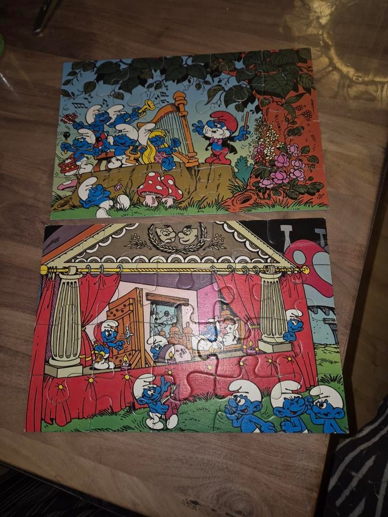 2 puzzels smurfen, Ophalen of Verzenden