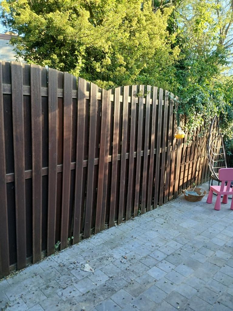 Palissade en bois exterieur, Tuin en Terras, Ophalen, Hout
