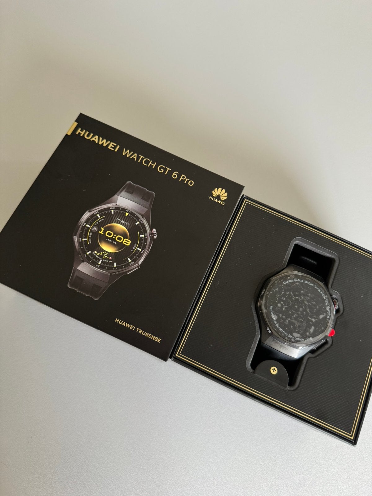 Montre HUAWEI WATCH GT 6 Pro, Handtassen en Accessoires, Smartwatches, Ophalen, Conditie, Zwart, Zo goed als nieuw