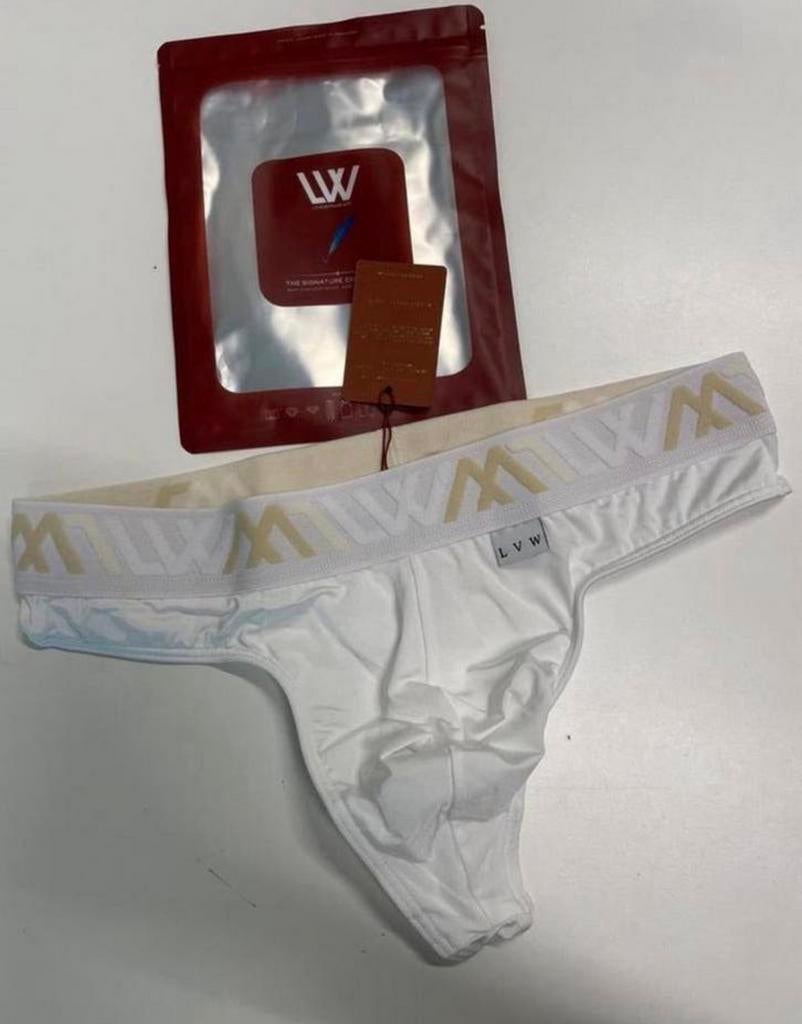 String en microfibre LVW pour homme, Envoi, Blanc, Slip