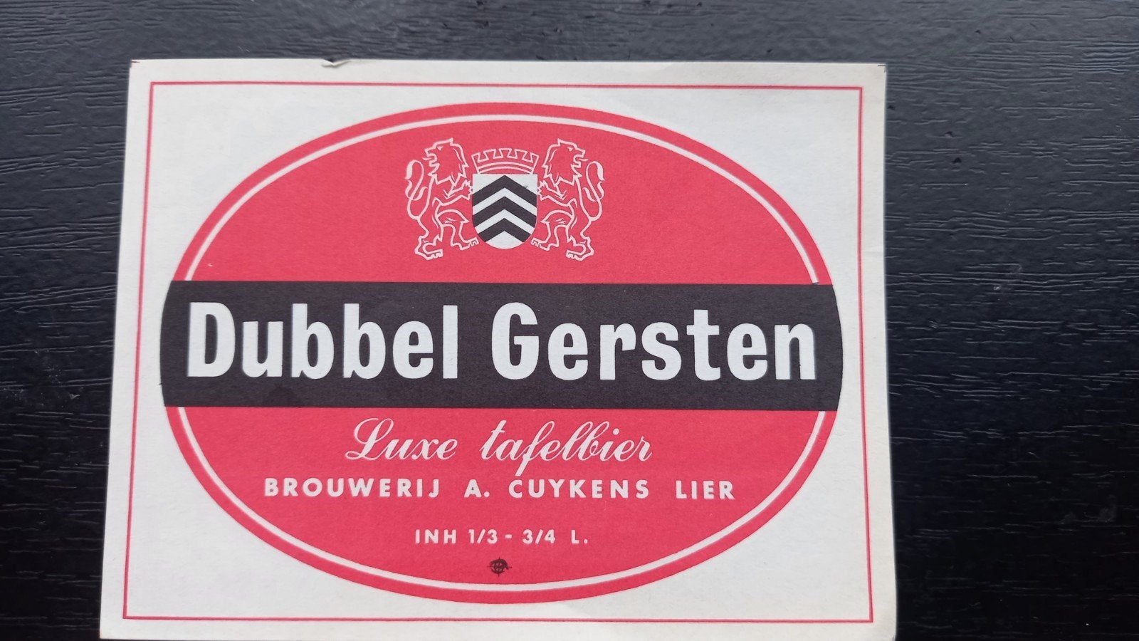 Bieretiket br. Cuykens 1, Verzamelen, Biermerken, Ophalen of Verzenden