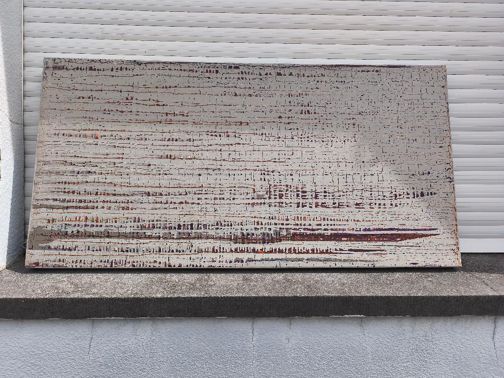 2 Huile sur toile abstraite de lux vermeire, Ophalen