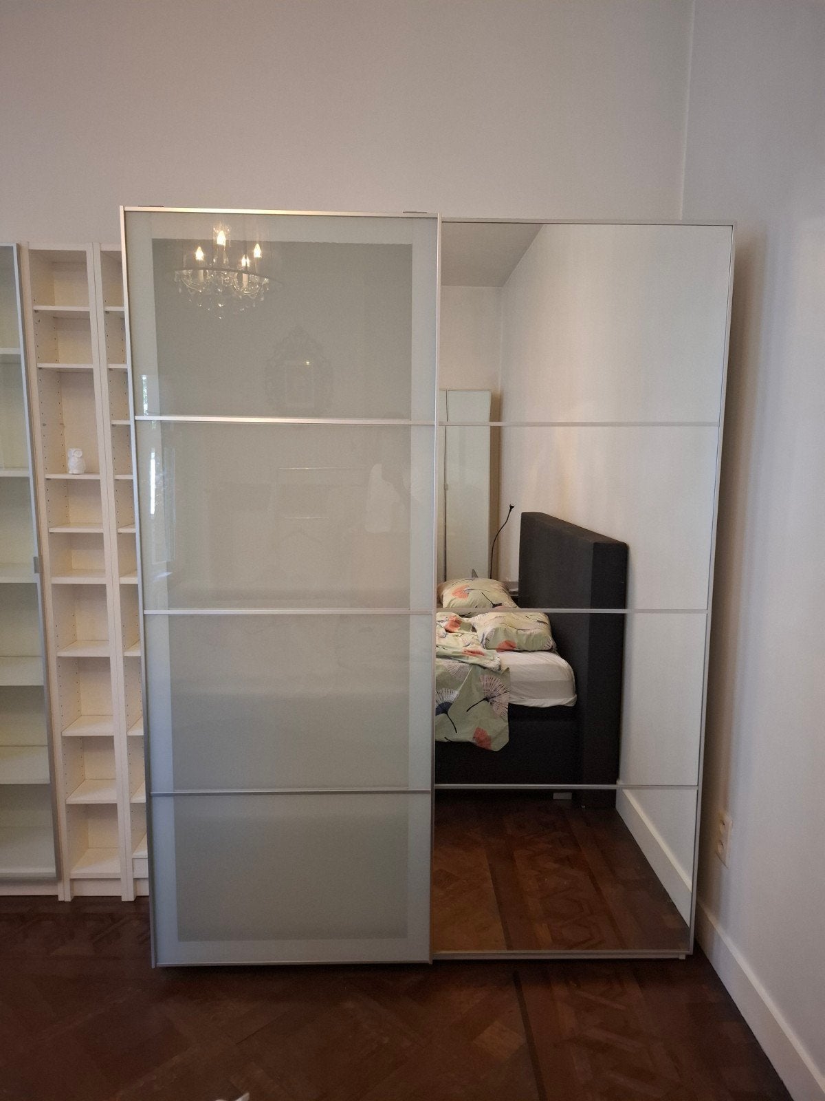 kleerkast met spiegelschuifdeur, Huis en Inrichting, Ophalen, Gebruikt, 150 tot 200 cm, Modern