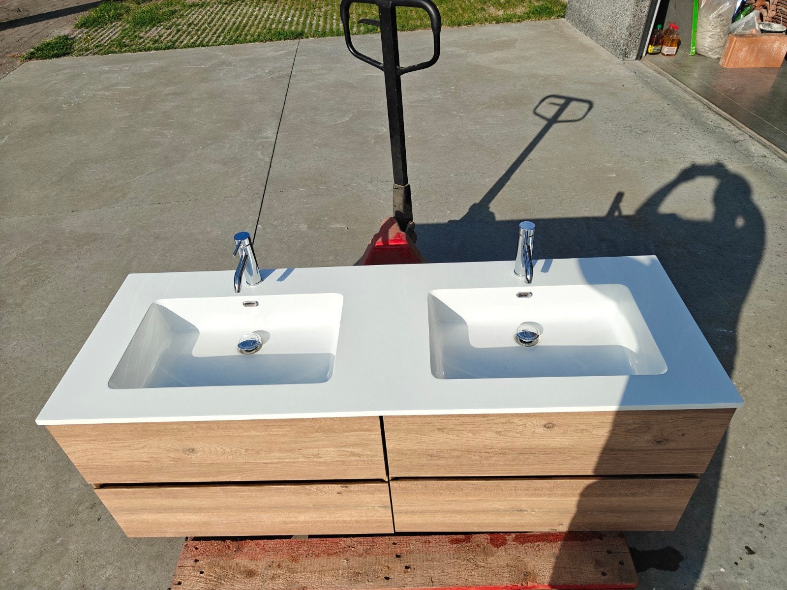 hangmeubel dubbele lavabo, Huis en Inrichting, Ophalen of Verzenden