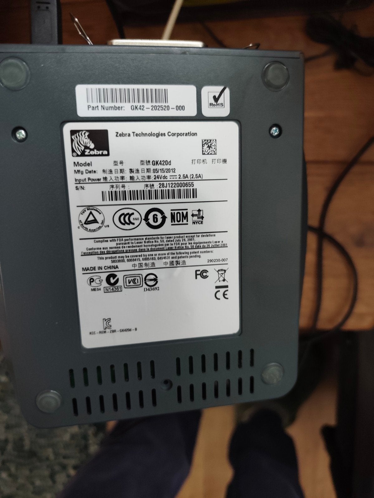 zebra label printer, Computers en Software, Ophalen of Verzenden, Zo goed als nieuw, Tape-label, Zebra