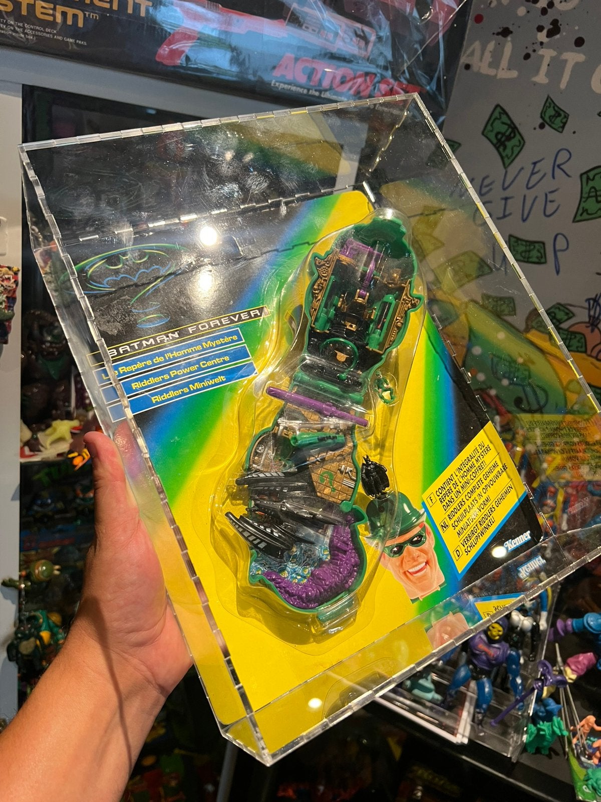 Batman Riddlers Power Centre Acryl Case Kenner 1996, Verzamelen, Ophalen of Verzenden, Zo goed als nieuw
