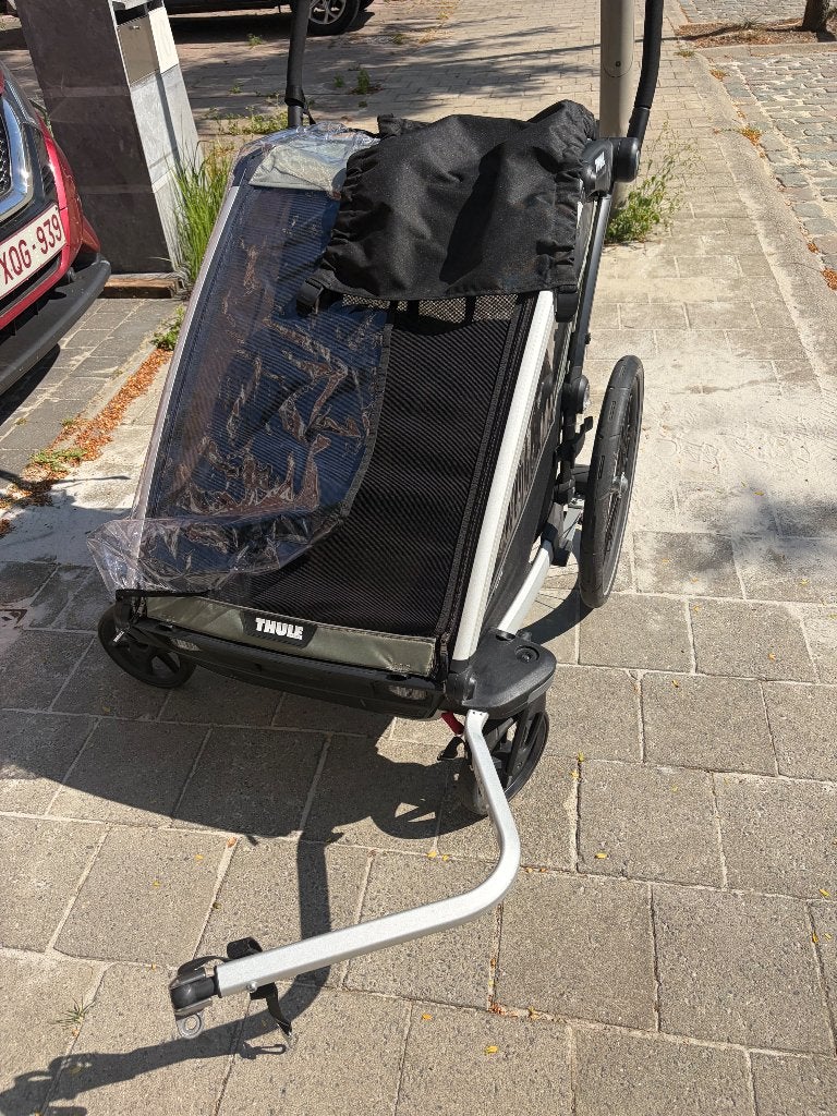 Thule Chariot 2persoons, Vélos & Vélomoteurs, Accessoires vélo | Remorques, Pliable, Enlèvement, Utilisé, Thule / Chariot