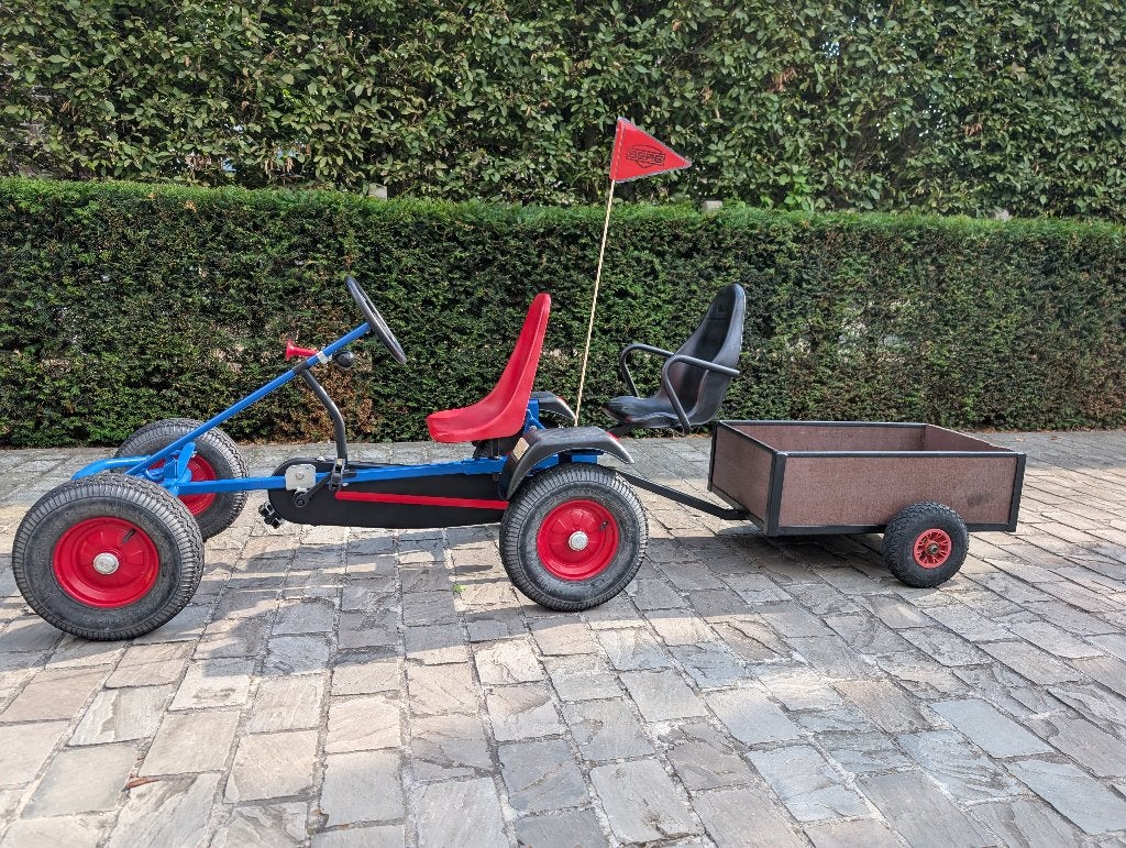 Berg gocart met aanhangwagen en 2 zitjes, Ophalen, Zo goed als nieuw, Berg, Duozit