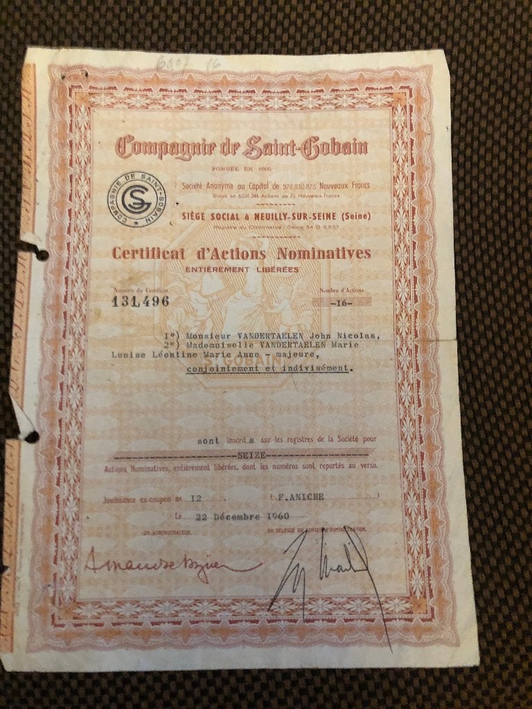 oude aandelen, Postzegels en Munten, Aandelen en Waardepapieren, Ophalen