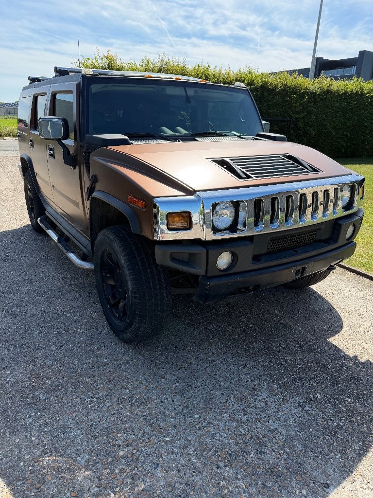 Hummer H2 - ingeschreven als vrachtwagen - 5 zitplaatsen, Automaat, 8 cilinders, Bruin, Leder