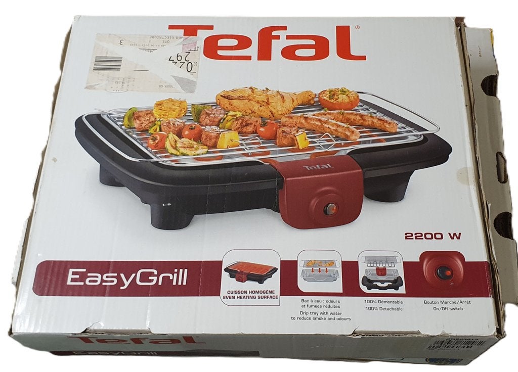 Grill de table Tefal Easy Grill 2200W comme neuf, Enlèvement, Comme neuf, 4 à 7 personnes
