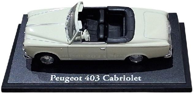 Peugeot 403 cabriolet. atlas editions, B, Gebruikt, Auto, B