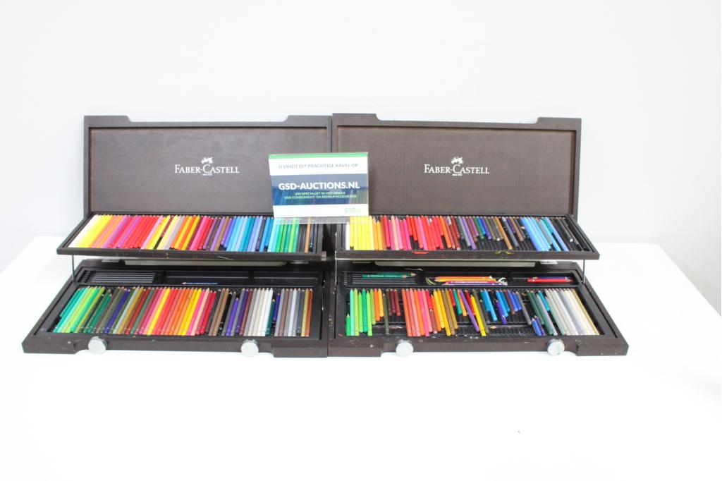 Set van 2 Faber-Castell Kleurpotloodkisten, Hobby & Loisirs créatifs, Niet ingevuld, Niet ingevuld, Niet ingevuld