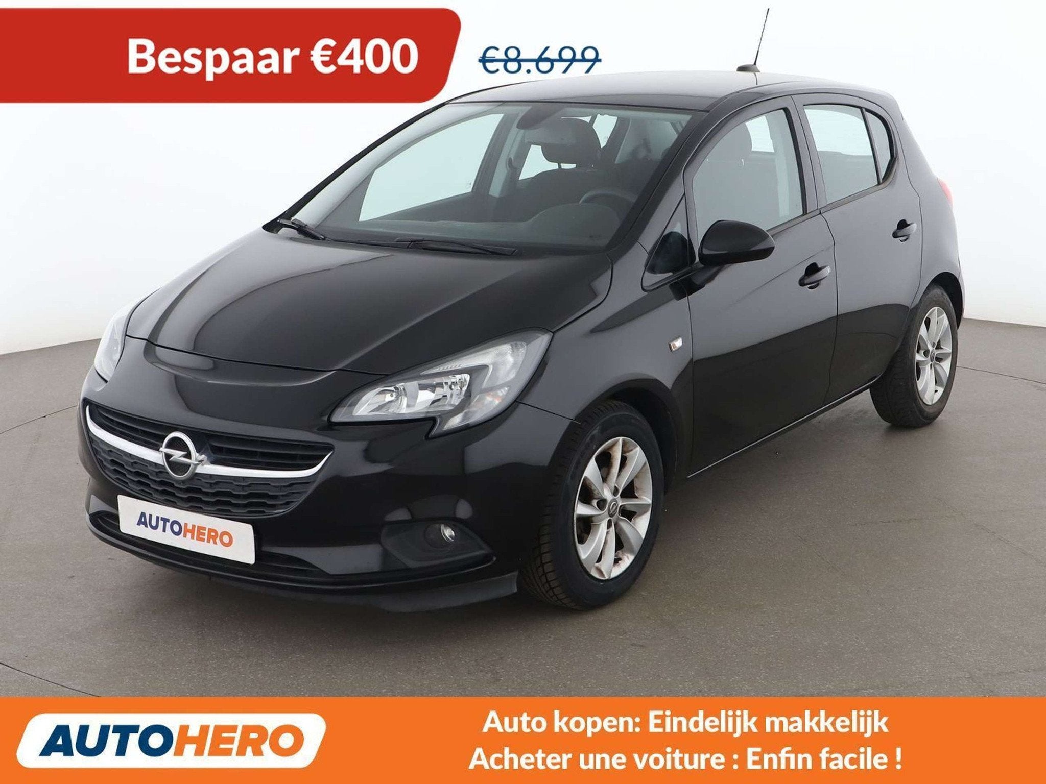 Opel Corsa 1.0 Turbo Edition ecoFlex (bj 2019), Auto's, Opel, Voorwielaandrijving, Stof, Gebruikt, Zwart