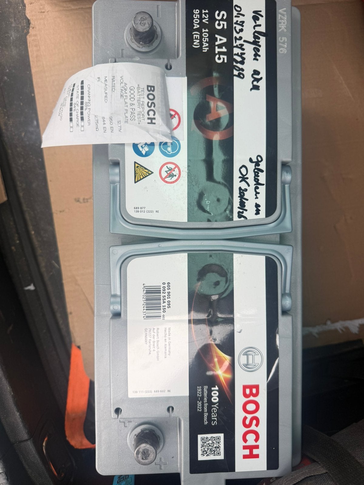 Autobatterij, Auto-onderdelen, Gebruikt