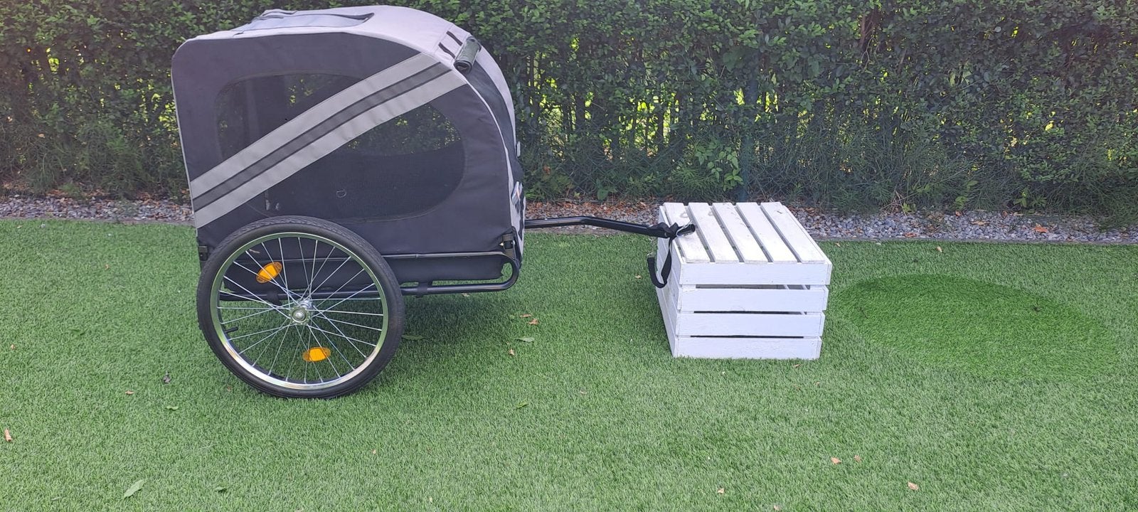 Fietskar voor honden, Ophalen, Zo goed als nieuw, Hondenkar, Opvouwbaar