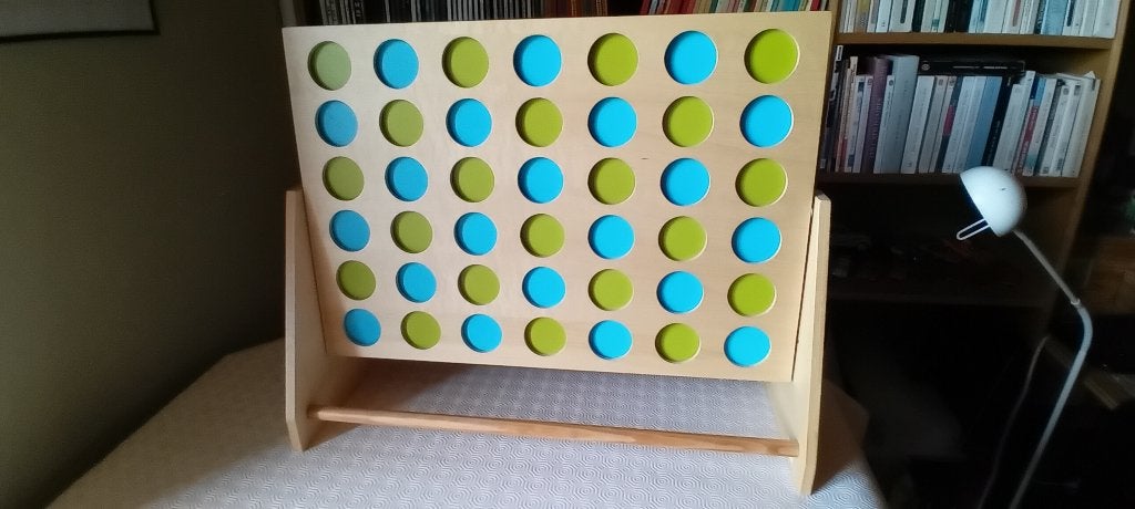 Puissance 4 géant en bois, Hobby en Vrije tijd, Gezelschapsspellen | Overige, Een of twee spelers, Ophalen, Zo goed als nieuw