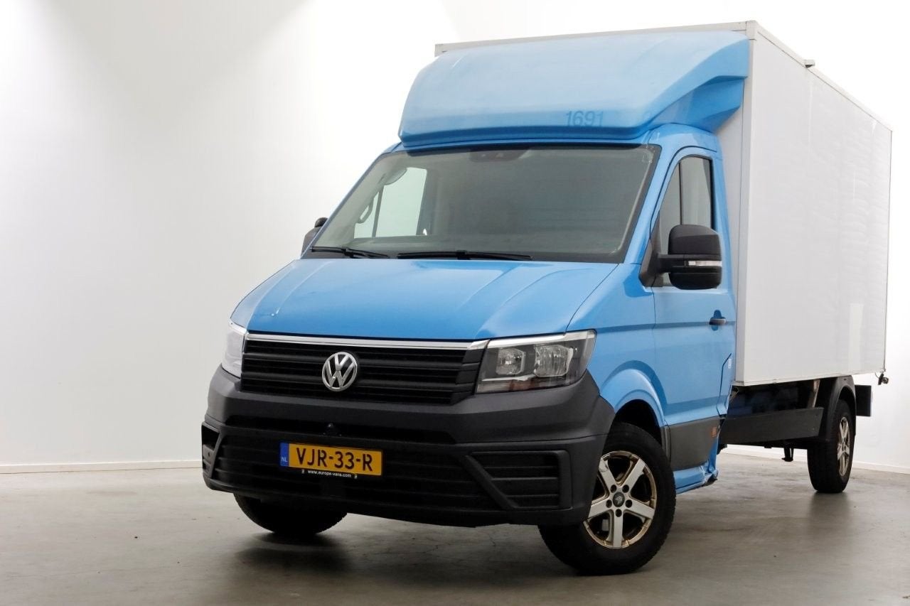 Volkswagen Crafter 35 2.0 TDI E6 Bakwagen met achterdeuren 2, Auto's, ABS, Blauw, Bedrijf, Onderhoudsboekje