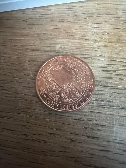 munt coin 50 geleigputter Niel 1981, Ophalen, Overig, Losse munt