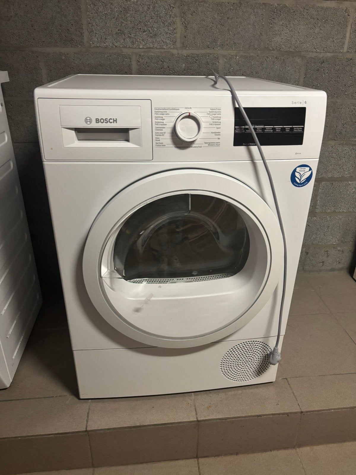 Droogkast BOSCH - serie 6, Ophalen, Gebruikt, Anti-kreukfase, 8 tot 10 kg