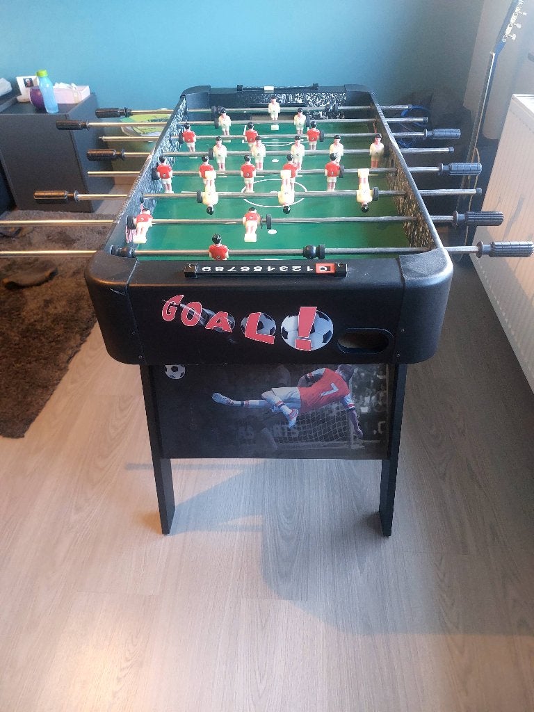Kickertafel, Ophalen, Gebruikt