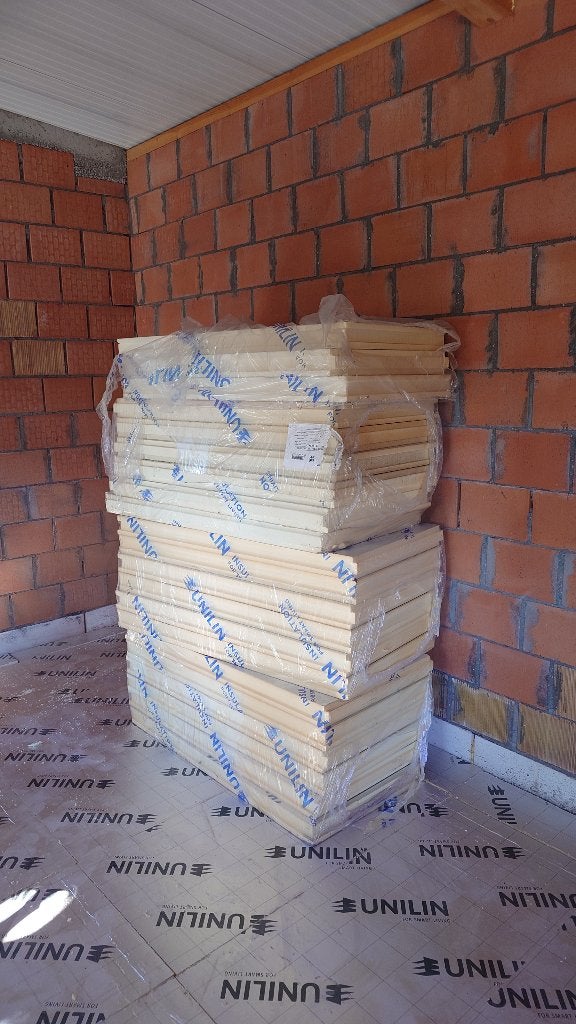Unilin UTHERM WALL L PIR-isolatie 80 mm – 15,12 m², 15 m² ou plus, Comme neuf, Enlèvement, Mousse rigide (PIR)