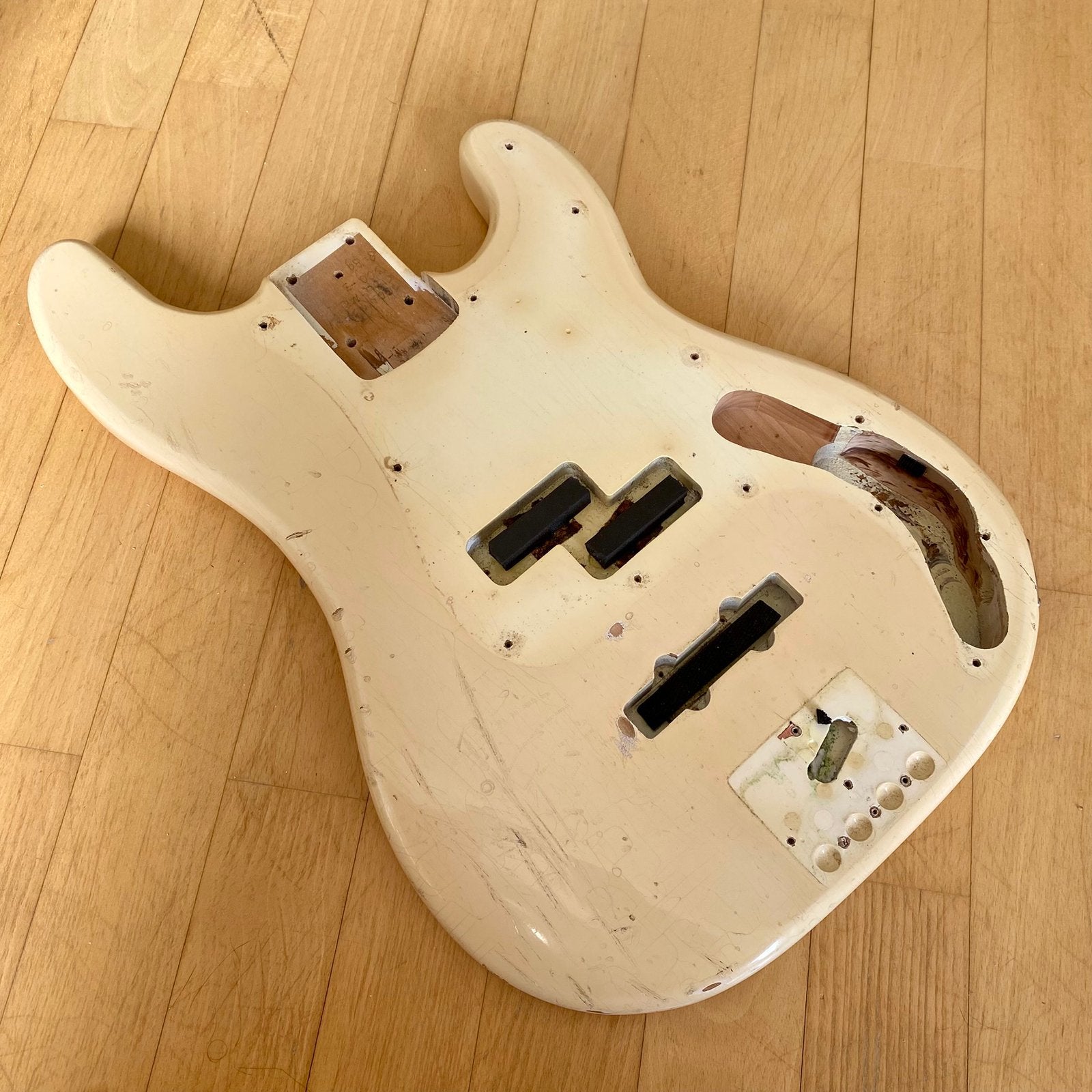 Vintage Precision basbody PJ Germany 80' Alder 1,9 kg, Ophalen of Verzenden, Gebruikt, Elektrische basgitaar