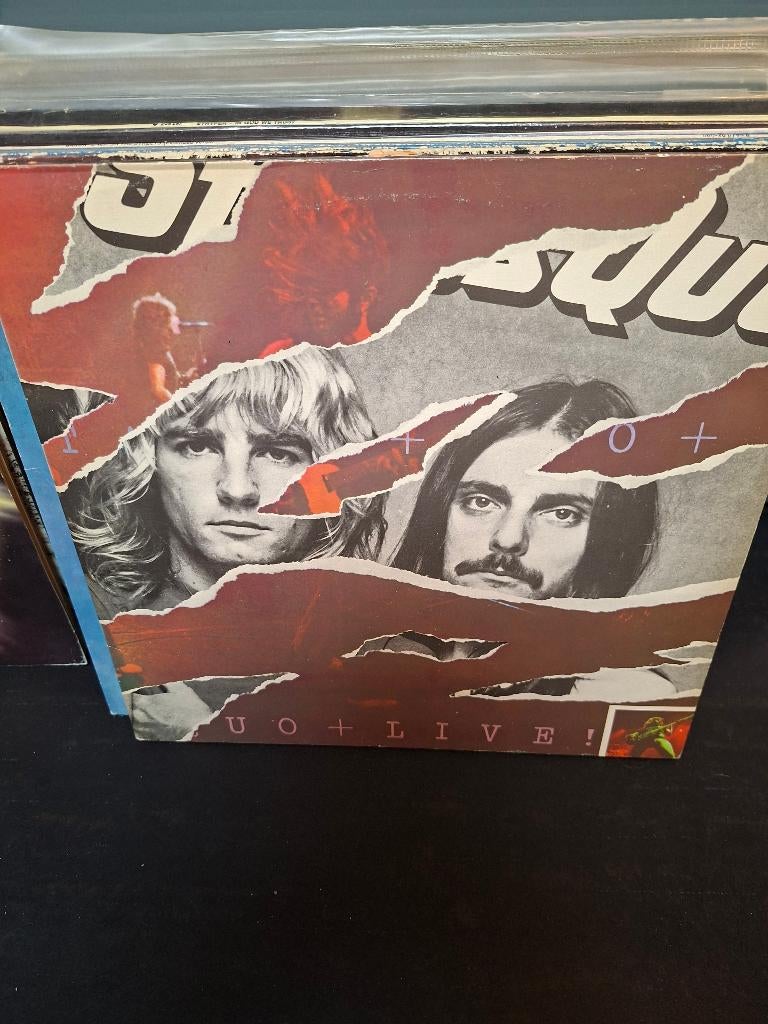 lp - status quo - live - 2lp, Cd's en Dvd's, Vinyl | Hardrock en Metal, Gebruikt, Dubbel-LP, Fotohoes, Gatefold hoes, Inclusief binnenhoes