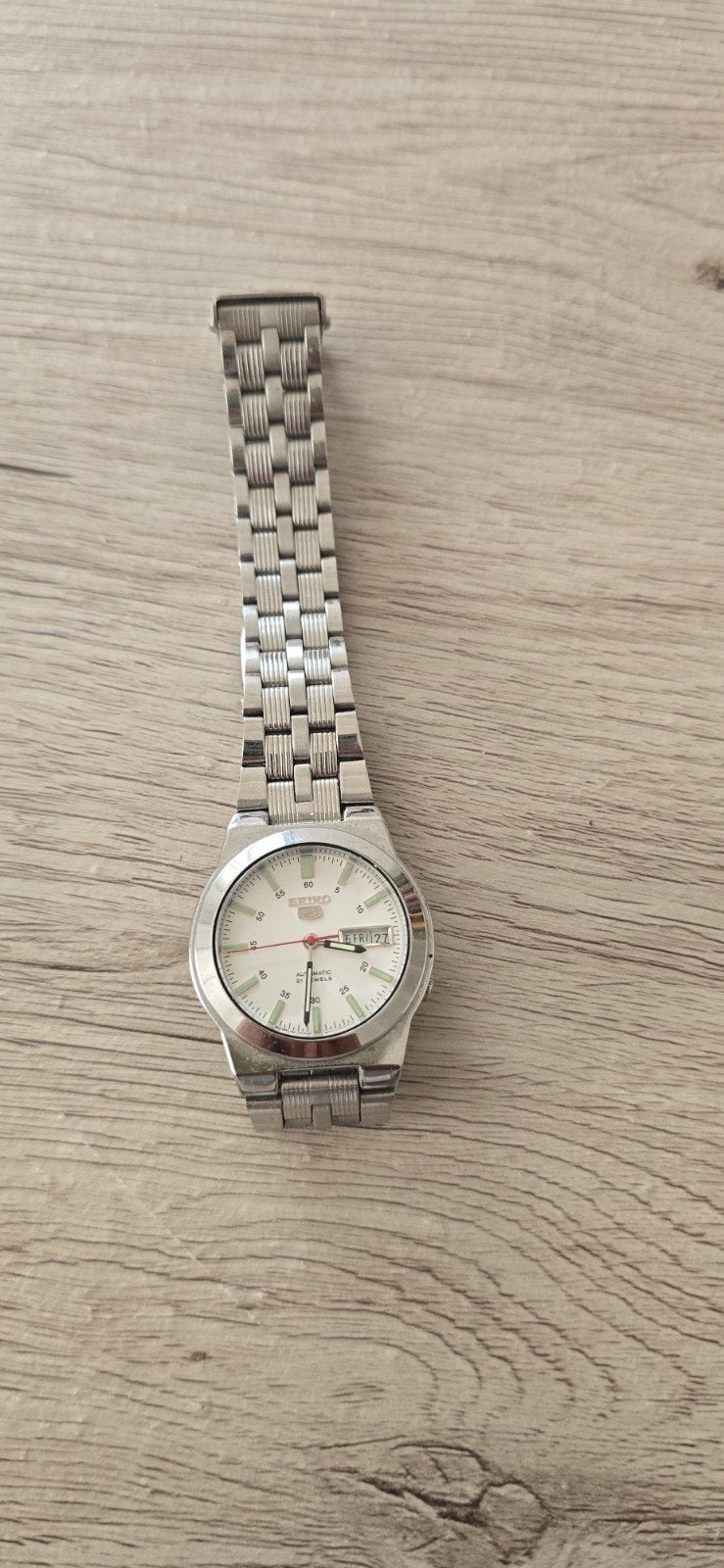 Seiko5 horloge, Ophalen, Seiko