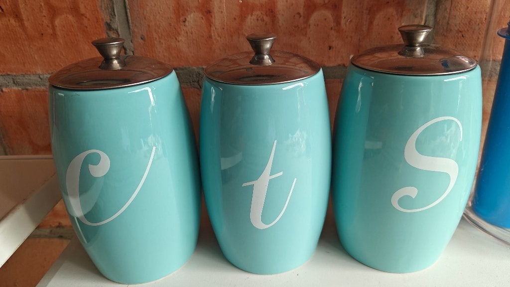 Koffie, suiker en thee potje, Ophalen, Gebruikt