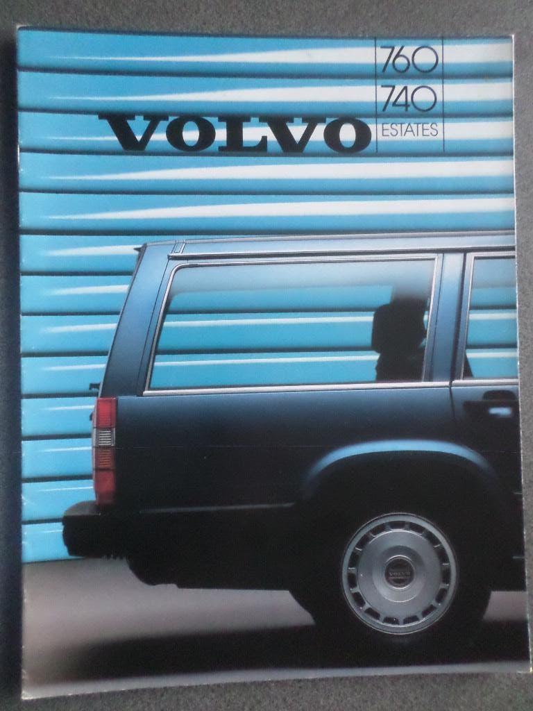 Volvo 740 & 760 Estate Brochure, Boeken, Auto's | Folders en Tijdschriften, Ophalen of Verzenden, Volvo