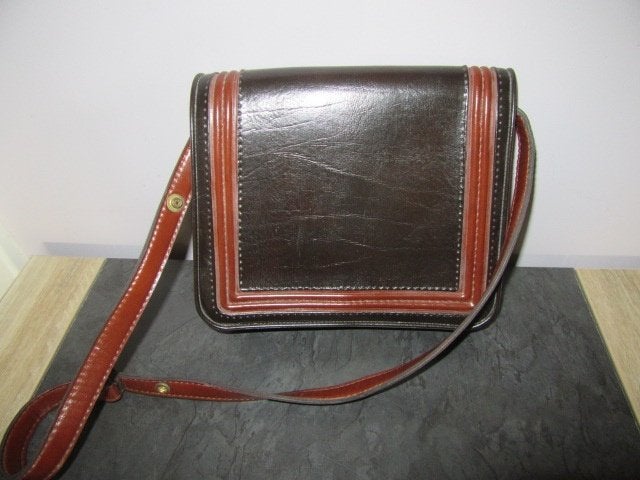 Vintage handtas - schoudertas - bruin, Ophalen of Verzenden, Bruin, Overige merken
