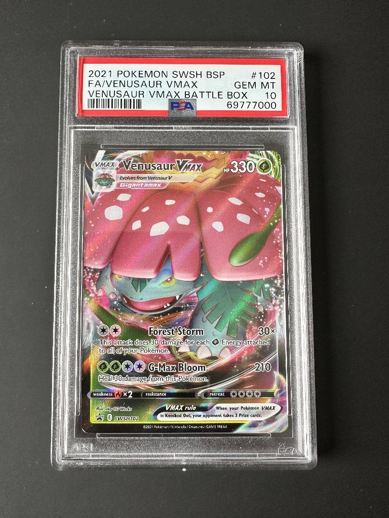 Épée et bouclier Venusaur VMax PSA 10, Enlèvement ou Envoi, Neuf, Cartes en vrac