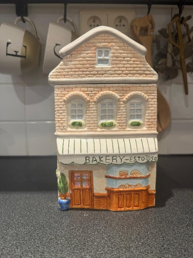 Vintage koekjespot, Bakery - Estoto 50 'jaren 50, Ophalen of Verzenden