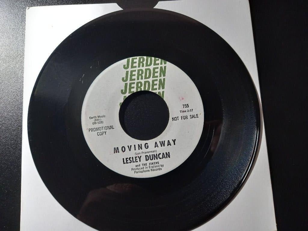 Lesley Duncan And The Jokers - Moving Away '7 Popcorn ", Ophalen of Verzenden, Zo goed als nieuw, Pop, Overige typen