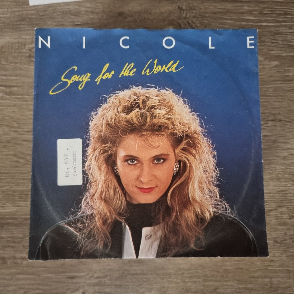7" Nicole – Song For The World, Cd's en Dvd's, Vinyl Singles, Ophalen of Verzenden, Gebruikt, 7 inch, Schlager